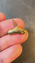 Load and play video in Gallery viewer, Saloon Car 18K Yellow Gold Charm Pendant
