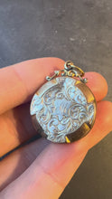 Load and play video in Gallery viewer, Rolled 9K Yellow Gold Locket Charm Pendant
