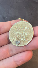 Load and play video in Gallery viewer, Merrin More Than Yesterday Diamond Heart 14K Yellow Gold Love Charm Pendant
