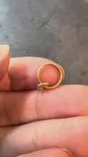 Load and play video in Gallery viewer, 14K Yellow Gold Wedding Ring Charm Pendant

