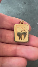 Load and play video in Gallery viewer, French Leo Starsign Zodiac 18K Yellow Gold Charm Medal Pendant
