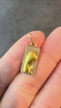 Load and play video in Gallery viewer, French Augis Virgin Mary 18K Yellow Rose Gold Religious Medal Pendant
