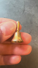 Load and play video in Gallery viewer, Vintage 9K Yellow Gold Ringing Hand Bell Charm Pendant
