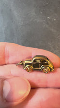 Load and play video in Gallery viewer, 18K Yellow Gold Mechanical Saloon Car Charm Pendant

