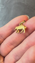 Load and play video in Gallery viewer, French 18K Yellow Gold Lucky Pig Charm Pendant
