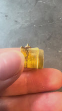 Load and play video in Gallery viewer, French Christmas Book 18K Yellow White Gold Charm Pendant
