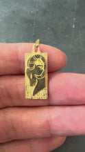 Load and play video in Gallery viewer, French Capricorn Ares Starsign Zodiac 18K Yellow Gold Charm Medal Pendant
