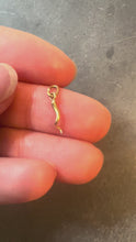 Load and play video in Gallery viewer, 18K Yellow Gold Small Lucky Horn Cornicello Charm Pendant
