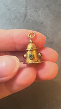Load and play video in Gallery viewer, Vintage 18 Karat Yellow Gold Bell Charm Pendant
