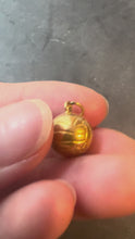 Load and play video in Gallery viewer, Vintage 18ct Gold Football Soccer Ball Charm Pendant
