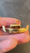 Load and play video in Gallery viewer, Italian Gondola 18K Yellow Gold Charm Pendant
