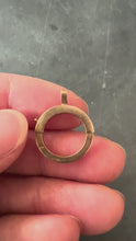 Load and play video in Gallery viewer, French Giant Spring Ring Closure 18K Rose Gold Charm Pendant Connector
