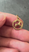 Load and play video in Gallery viewer, Capricorn Zodiac Goat 14K Gold Charm Pendant
