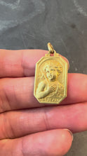 Load and play video in Gallery viewer, French Saint John the Baptist Jean 18K Yellow Gold Charm Pendant
