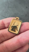 Load and play video in Gallery viewer, French Virgo Starsign Zodiac 18K Yellow Gold Charm Medal Pendant
