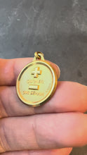 Load and play video in Gallery viewer, Augis French More Than Yesterday 18K Yellow Gold Love Charm Pendant
