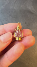 Load and play video in Gallery viewer, Vintage 18K Yellow Gold Paste Storm Lantern Charm Pendant

