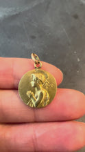 Load and play video in Gallery viewer, French Tairac Saint John the Baptist Jean 18K Yellow Gold Charm Pendant
