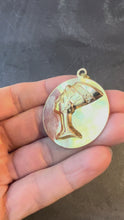 Load and play video in Gallery viewer, Large Italian Queen Nefertiti Bust 18K Yellow Gold Charm Pendant
