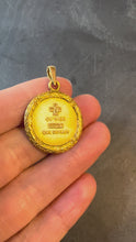 Load and play video in Gallery viewer, Augis French Plus Qu’Hier 18K Yellow Gold Love Charm Pendant
