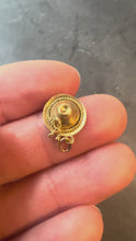 Load and play video in Gallery viewer, Vintage 14kt Yellow Gold Sombrero Hat Souvenir Charm Pendant
