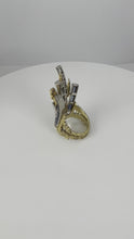 Load and play video in Gallery viewer, Charles de Temple Sapphire Diamond Amethyst 18K Yellow and White Gold Pinky Ring

