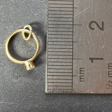Load image into Gallery viewer, Engagement Ring 14K Yellow Gold Solitaire Diamond Charm Pendant
