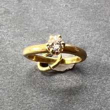 Load image into Gallery viewer, Engagement Ring 14K Yellow Gold Solitaire Diamond Charm Pendant
