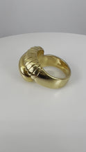 Load and play video in Gallery viewer, French Retro 18K Yellow Gold Ring
