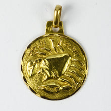 Load image into Gallery viewer, French 18K Yellow Gold Zodiac Cancer Charm Pendant
