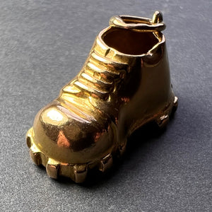 Hobnail Shoe 18K Yellow Gold Charm Pendant