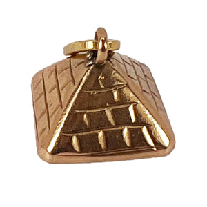 Egyptian Pyramid 14K Rose Gold Charm Pendant