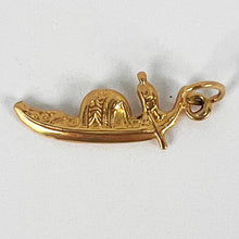 Load image into Gallery viewer, Venetian Gondola 18K Yellow Gold Charm Pendant
