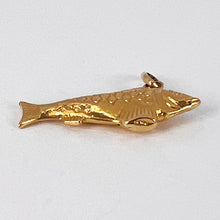 Load image into Gallery viewer, French Fish 18K Yellow Gold Charm Pendant
