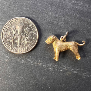 RESERVED Terrier Dog 14K Yellow Gold Charm Pendant