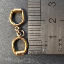Load image into Gallery viewer, Horse’s Snaffle Bridle Bit 9K Yellow Gold Charm Pendant
