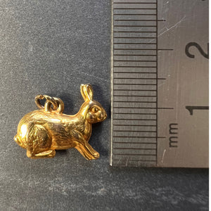 Lucky Rabbit 9K Yellow Gold Charm Pendant