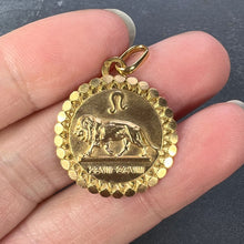 Load image into Gallery viewer, French Zodiac Leo Lion 18K Yellow Gold Charm Pendant
