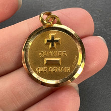 Load image into Gallery viewer, Augis French Plus Hier 18K Yellow Gold Love Charm Pendant
