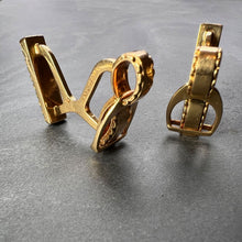 Load image into Gallery viewer, Hermes Paris French Stirrup 18K Yellow Gold Cufflinks
