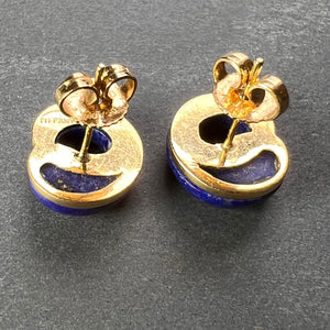 Elsa Perretti for Tiffany & Co Lapis Lazuli 18K Gold Earring Studs