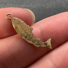 Load image into Gallery viewer, Salmon 9K Yellow Gold Charm Pendant
