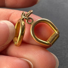 Load image into Gallery viewer, Horse’s Snaffle Bridle Bit 9K Yellow Gold Charm Pendant
