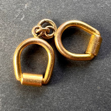 Load image into Gallery viewer, Horse’s Snaffle Bridle Bit 9K Yellow Gold Charm Pendant
