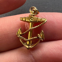 Load image into Gallery viewer, Anchor 9K Yellow Gold Charm Pendant
