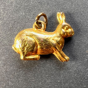 Lucky Rabbit 9K Yellow Gold Charm Pendant