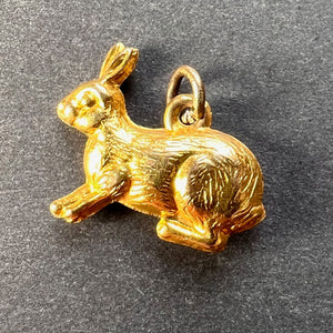Lucky Rabbit 9K Yellow Gold Charm Pendant