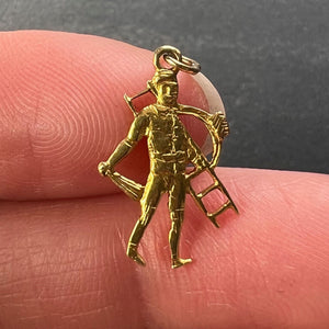 Lucky Chimney Sweep 9K Yellow Gold Charm Pendant