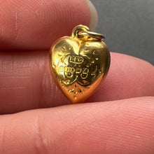 Load image into Gallery viewer, Puffy Heart 9K Yellow Gold Charm Pendant
