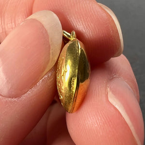 Puffy Heart 9K Yellow Gold Charm Pendant